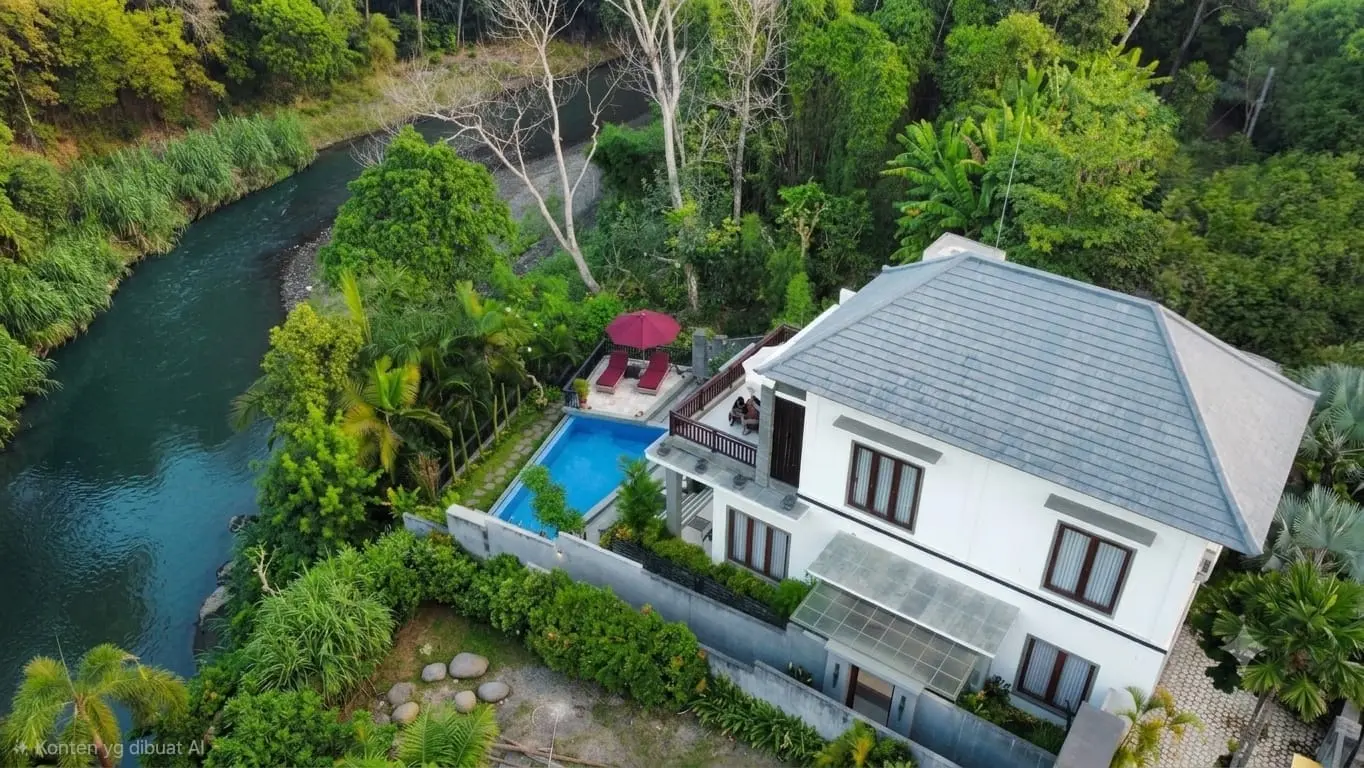 THE SUBAHU VILLA - Private pool riverside villa rental in Padang Galak near Sanur
